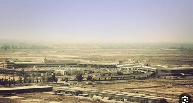 انفجارات في قاعدة فكتوريا الأمريكية ببغداد